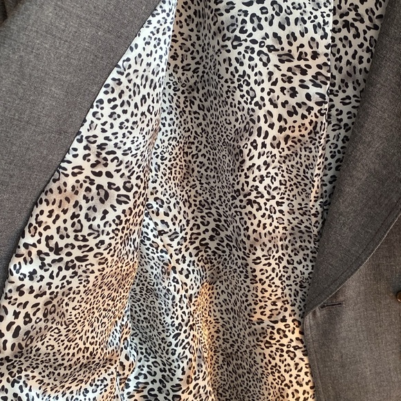 Blazer double breasted jacket by Tahari — deep grey, fully lined - Picture 5 of 8